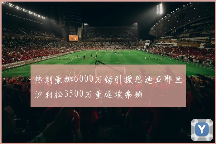 热刺豪掷6000万镑引援恩迪亚耶里沙利松3500万重返埃弗顿